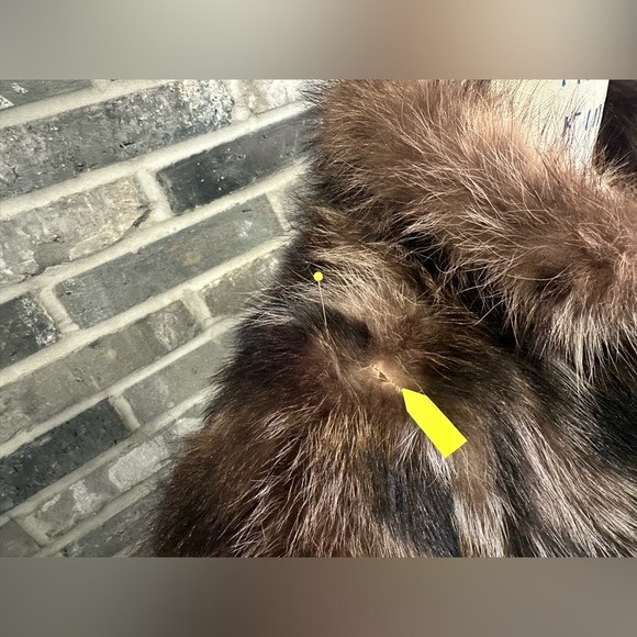 Vintage Berman Genuine Pieced Raccoon Fur Long Coat - Picture 13 of 16